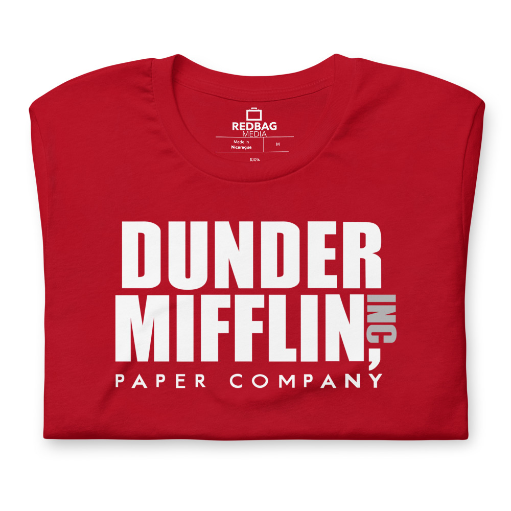 Camiseta Dunder Mifflin Vinho